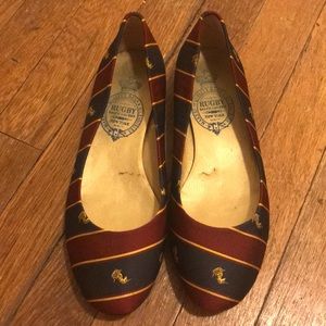 Ralph Lauren Preppy Grosgrain Flats - Like New!